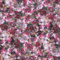 Elégant Lady Dress numérique impression tissu de soie chiffon (XF-0060)
